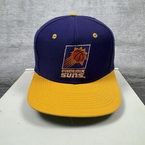 Phoenix Suns Hat Mens Adjustable Snapback Cap Vtg Purple 2 Toned American Needle